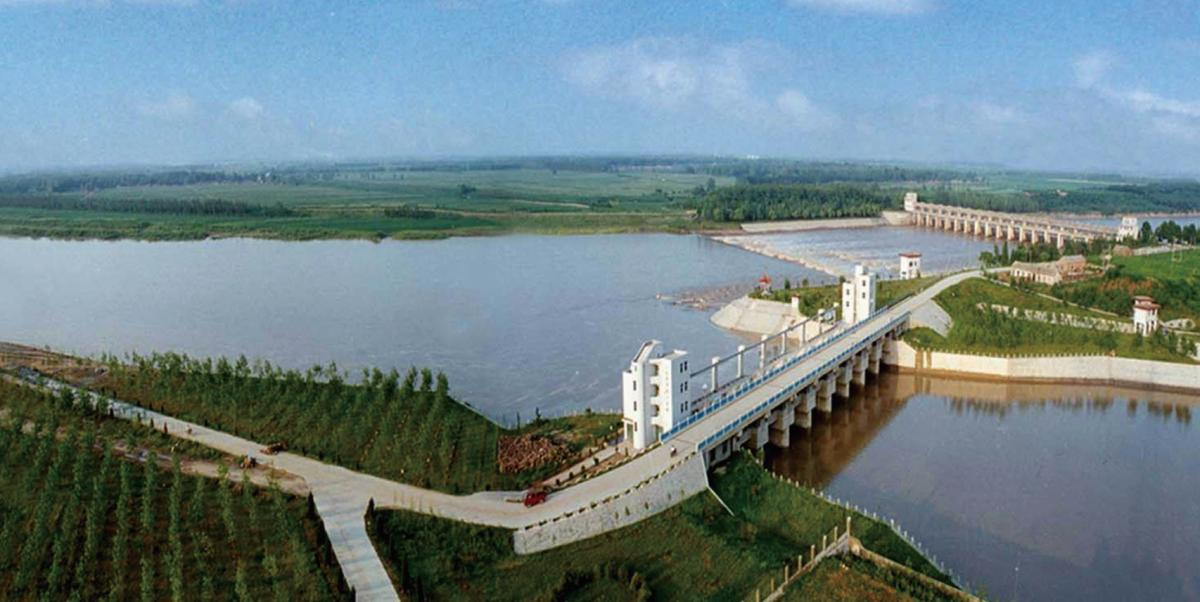 淮河流域沂沭河洪水東調南下工程分沂入沭調尾工程攔河壩及裹頭工程